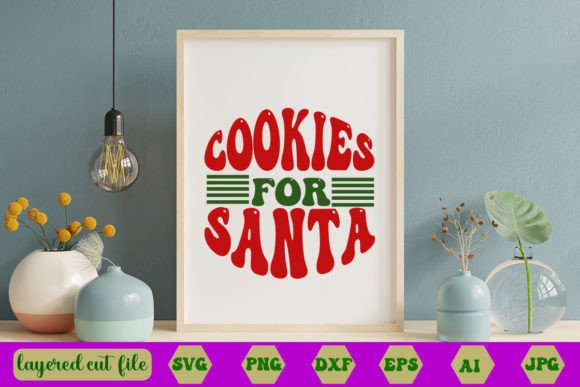 Cookies for Santa RETRO SVG Review