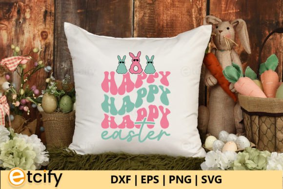Happy Easter Retro SVG Review for Real Embroidery