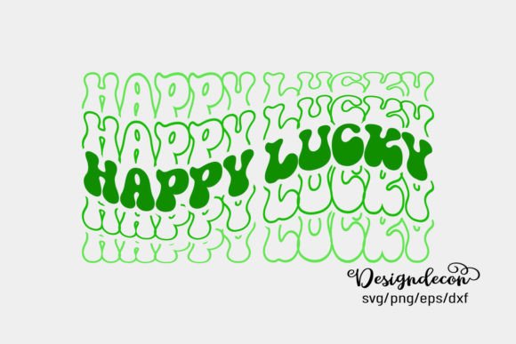 Happy Lucky Mirrored Text Retro Svg: A Designer's Real-World Review