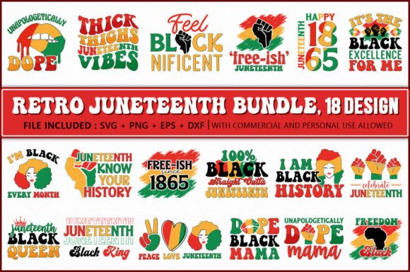 Juneteenth Retro SVG Bundle Review