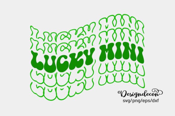 Lucky Mini Mirrored Text Retro Svg Review