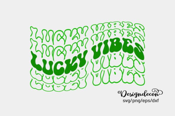 Lucky Vibes Mirrored Text Retro Svg Review