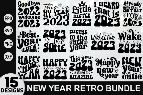 New Year Retro SVG Bundle, Retro SVG Review