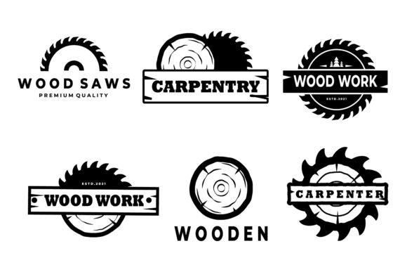 Set or Bundle Wood Industries Logo Icon Review